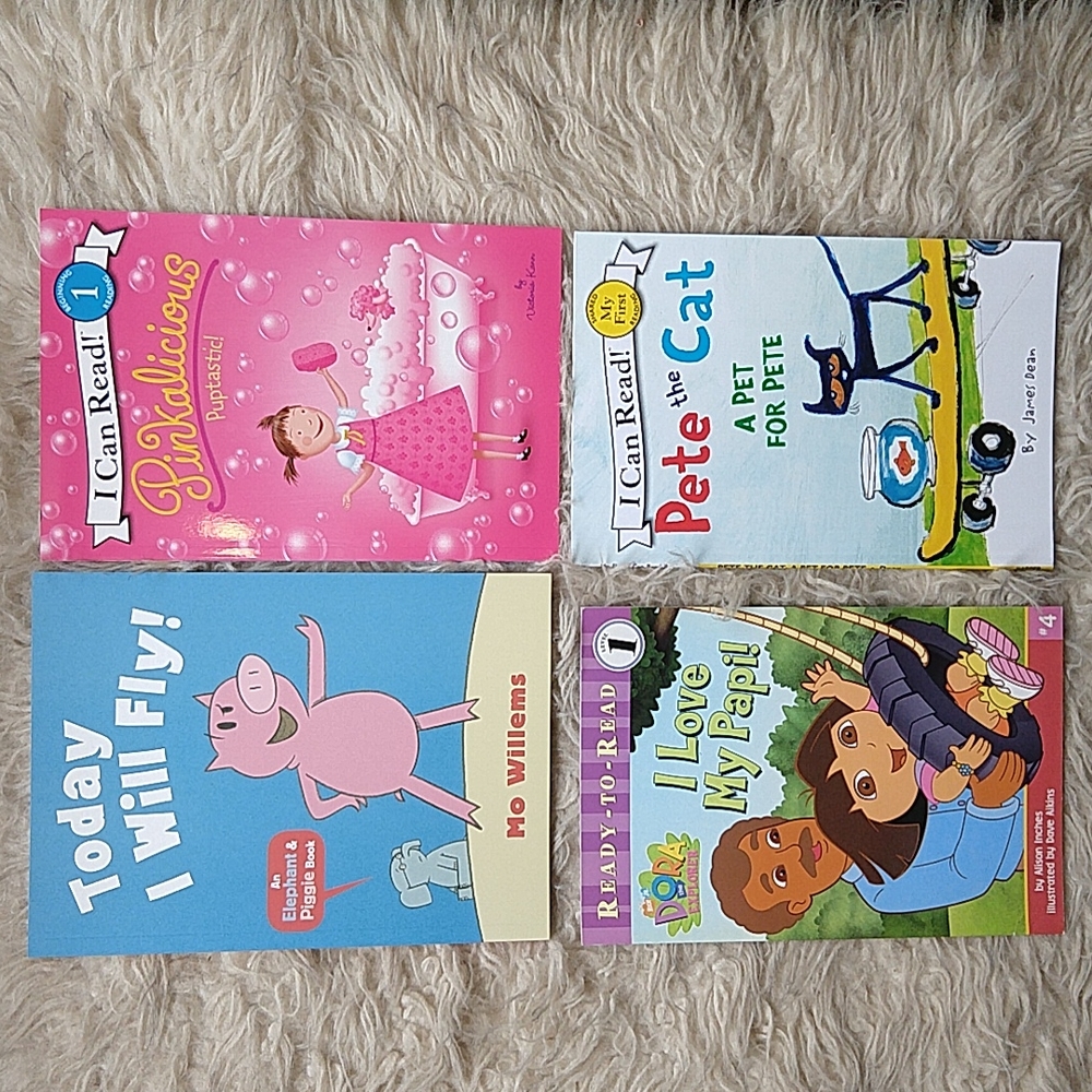 4 New Early Reader Books Book Lot Home Library Teacher Classroom